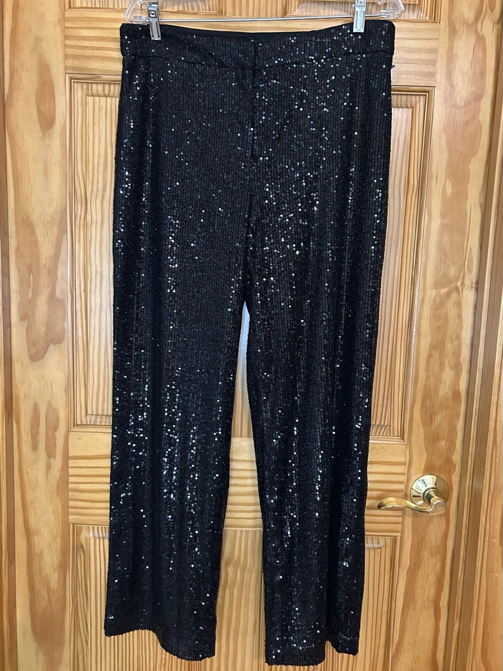 LOFT Black Sequin Pants